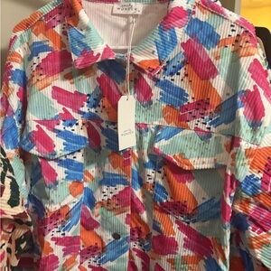 Colorful Abstract Jacket by Emily Wonder